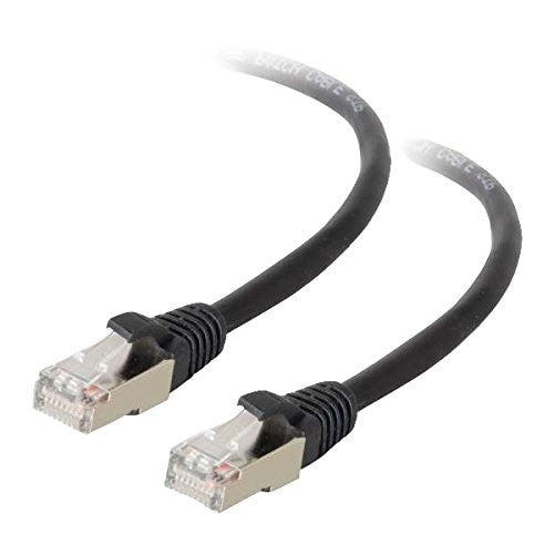 C2G/Cables to Go 28696 Cat5e Snagless Shielded (STP) Ethernet Network Patch Cable, Black (50 Feet, 15.24 Meters)