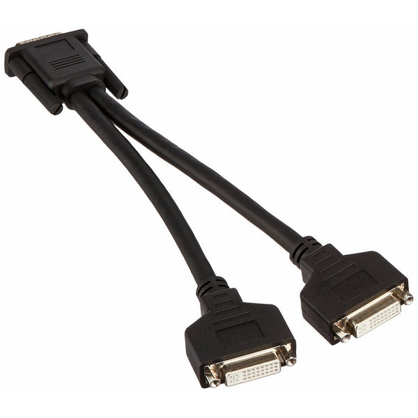 C2G/Cables to Go 38064 One LFH-59 (DMS-59) Male to Two DVI-I Female Cable