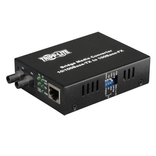 Tripp Lite N784-001-ST External Multimode Media Converter 10/100 FX/TX ST/RJ45, 2km, 1300nm