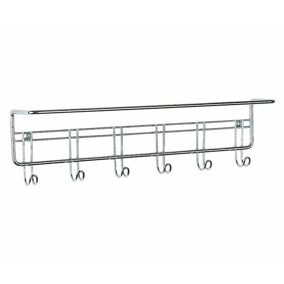 ClosetMaid 3064 6-Hook Towel Rack, Chrome