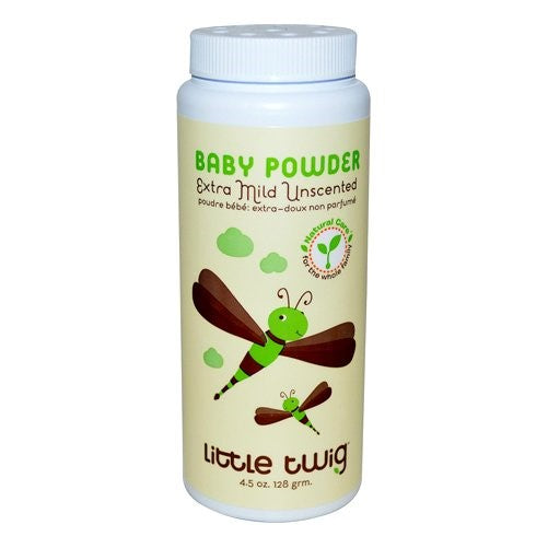 Little Twig All Natural Baby Powder, Unscented, 4.5 Fluid Oz