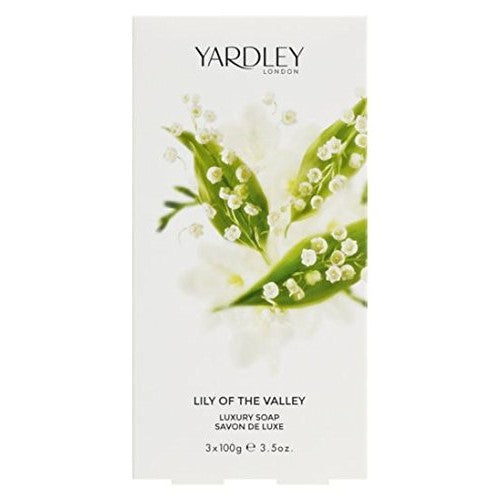 Lily of the Valley by Yardley of London for Women Luxury Soap 3.5 Ounce - 3 Bars per Box