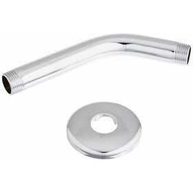Hansgrohe 27411003 Small Shower Arm and Flange, 6-Inch, Chrome