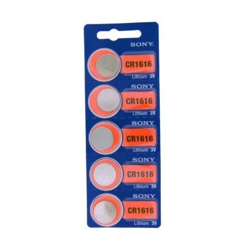 Sony Lithium 3V Batteries Size CR1616 (Pack of 5)