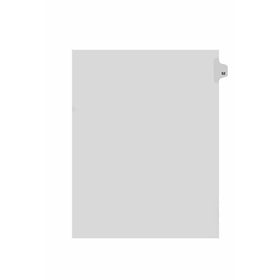 Kleer-Fax Letter Size Individual Number Index Dividers, Side Tab, 1/25th Cut, Number 52, 25 Sheets per Pack, White (82252)