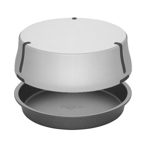 Bake Porter 9-Inch Cake Pan with Serving Cover, Grey