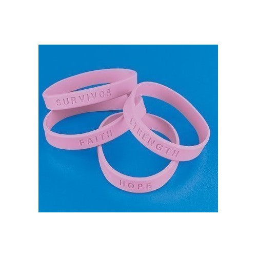 144 Breast Cancer Awareness Pink Bracelets