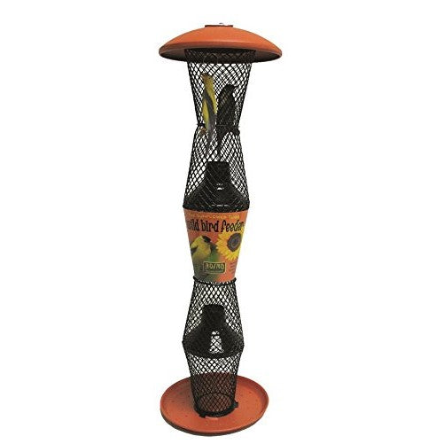 Perky-Pet No/No Terra Cotta and Black Sunflower Tube Bird Feeder TCB5S00342