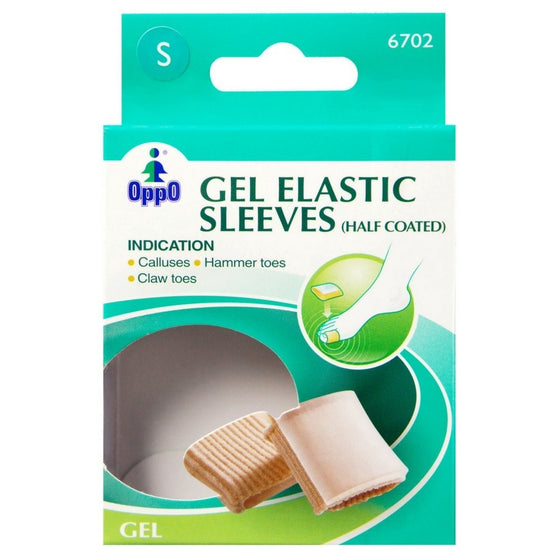 Oppo Half Gel Toe Elastic Sleeve, Small [6702] 2 Pack