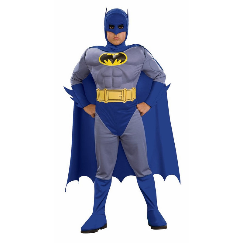 Batman Deluxe Muscle Chest Batman Child's Costume, Toddler, Blue