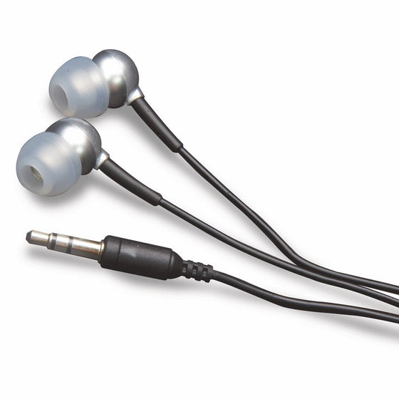 MobileSpec In-Ear Earbud Headphone for iPods/MP3 Players with 3.5mm Plug (Silver)