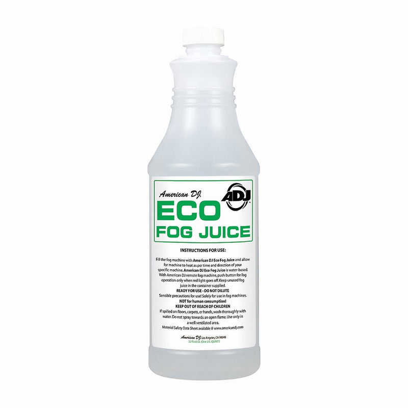 American Dj Eco Fog Q Quart Sized Water Based Fog Juice