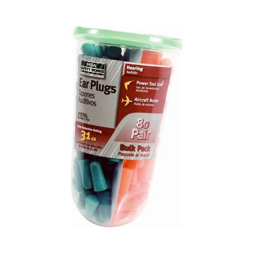 80 Pairs Foam Ear Plugs