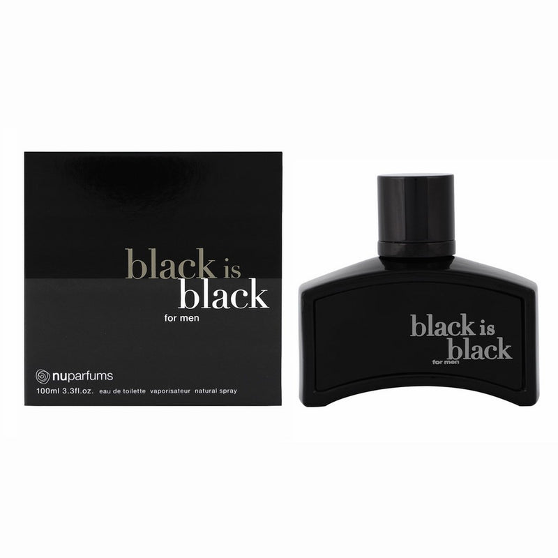 Nuparfums Black is Black for Men, 3.4 Ounce edt sprau