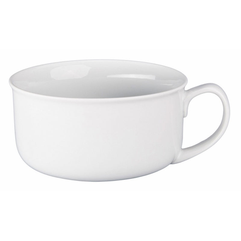BIA Cordon Bleu Oversized Jumbo White Soup Bowl with Handle, 20 Ounce