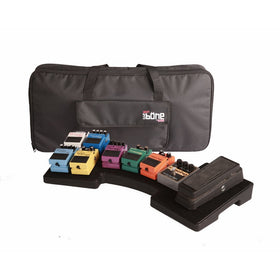 Gator Cases G-MEGA-BONE Large Curved Pedal Board with Nylon Carry Bag
