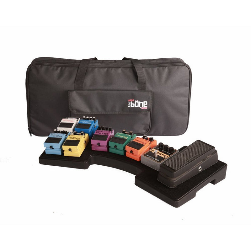 Gator Cases G-MEGA-BONE Large Curved Pedal Board with Nylon Carry Bag