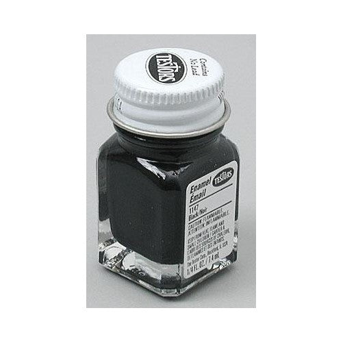 Testors 1147TT Black, Gloss, 0.25 Fl Oz Enamel Paint