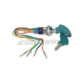 ScooterX 4 Wire Ignition Switch/key Fits Many Gas and Electric Scooters, Go Karts, Pocket Bikes and More