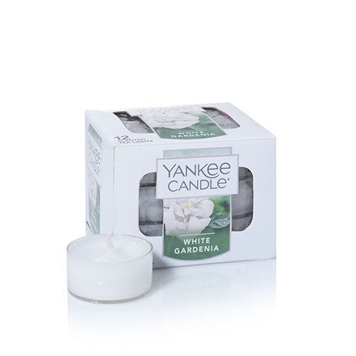 Yankee Candle White Gardenia Tea Light Candles, Floral Scent