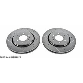Power Stop AR85108XPR Front Evolution Drilled & Slotted Rotor Pair