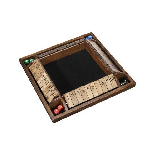 WE Games 4-Player Shut the Box - Large Coffee Table Version