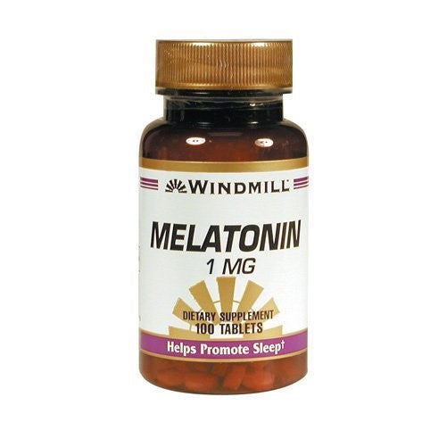 Windmill- Melatonin, 1mg, 100 Tablets (Pack 1)