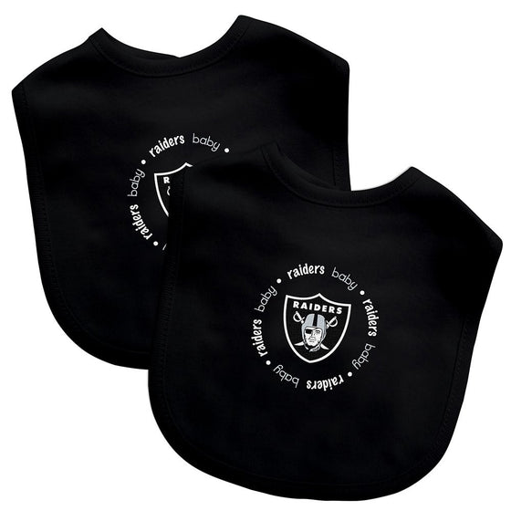 Baby Fanatic Team Color Bibs, Oakland Raiders, 2-Count