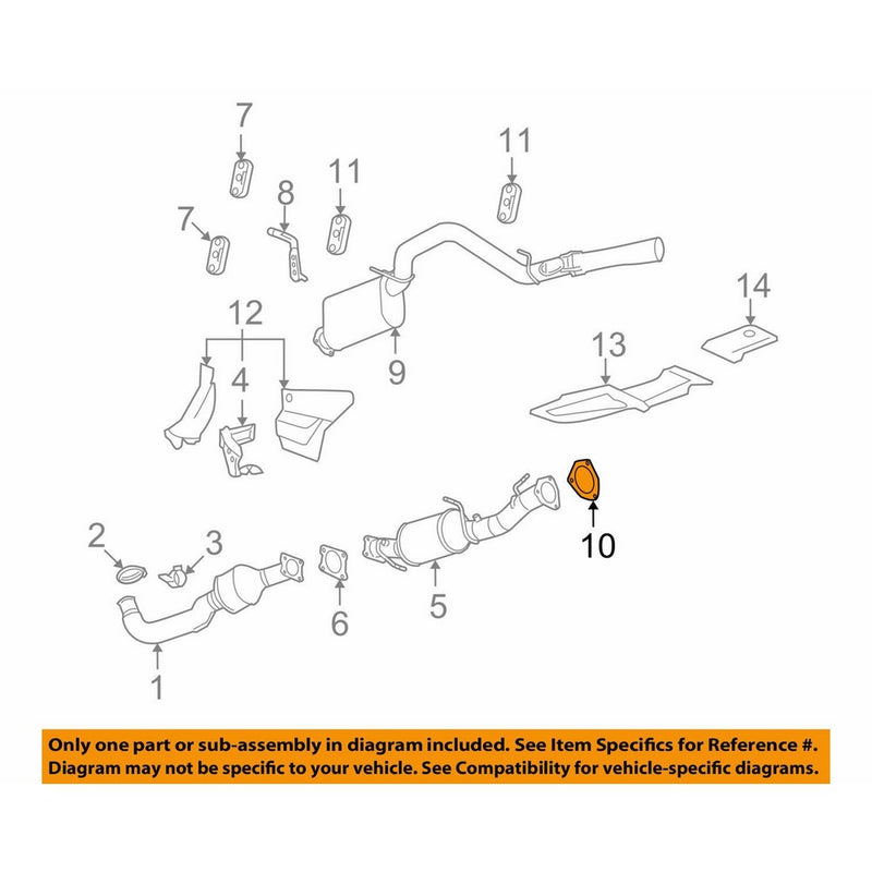 General Motors 15876234, Exhaust Pipe Connector Gasket