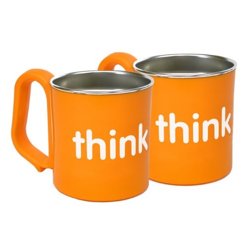 THINKBABY KIDS CUP,BPA FREE,ORNG, CT, 2 pack