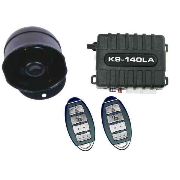 K9 K9140LA Car Alarm Vehicle Security System with 8 Programmable Features