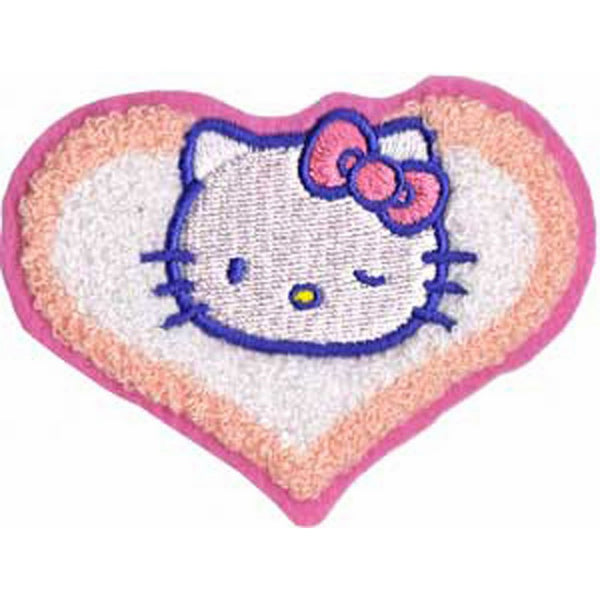 Application Hello Kitty Chenille Heart Patch