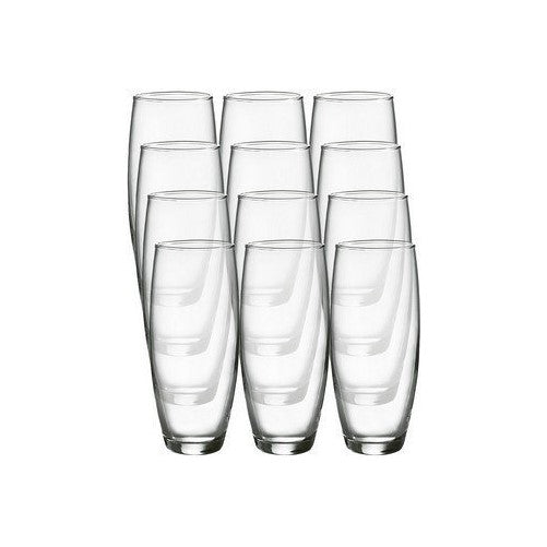 Luminarc Cachet 9-ounce Stemless Flute Glasses, 12 Pack