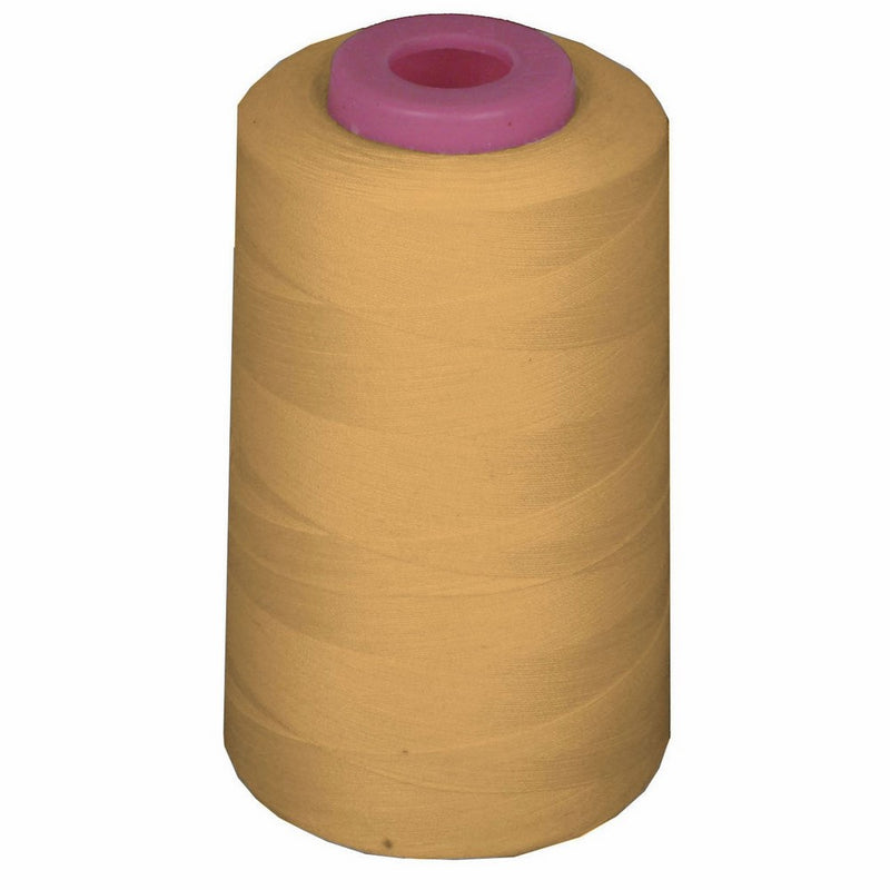 LA Linen 100% Polyester Cone Serger Thread, 6000-Yard, Gold (A100)