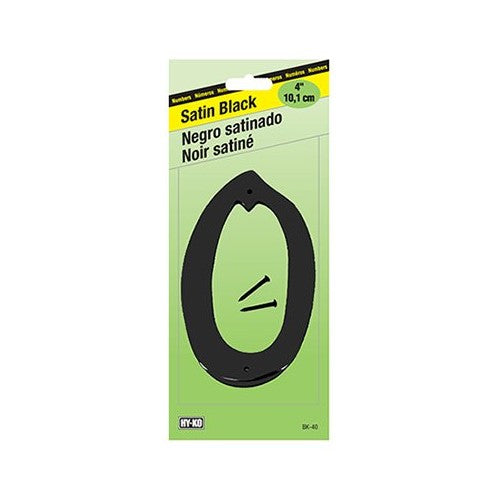 HY-KO PROD BK-40/0 4" Zinc #0 Black/Nails