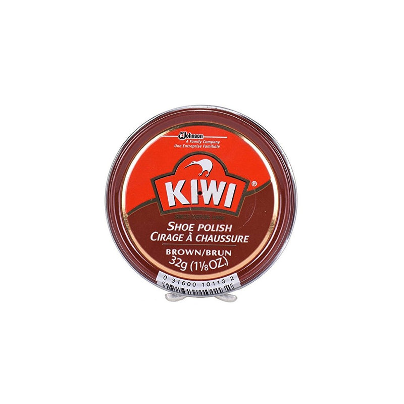 KIWI Shoe Polish, Brown 1-1/8 oz (24-Pack)