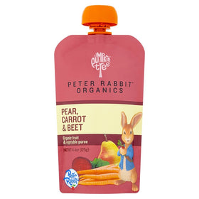Peter Rabbit Organics Pear, Carrot and Beet Puree, 4.4-Ounce Pouches (Pack of 10)