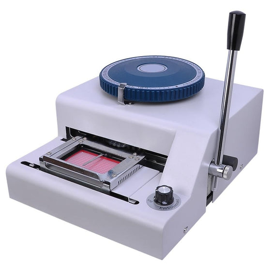 Instahibit 70-character PVC Card Embosser Stamping Machine Credit Id VIP Magnetic Embossing
