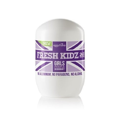 Keep it Kind Fresh Kidz Natural Roll On Deodorant 24 Hour Protection - Girls Purple 1.86 fl.oz.