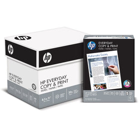 HP Printer Paper, Copy and Print20, 8.5 x 11, Letter, 20lb, 92 Bright, 2,400 Sheets/6 Ream Carton (200010C) Made In The USA