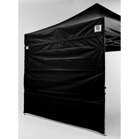 Impact Canopy 10x10 EZ Pop Up Canopy Tent Instant with Matching Sidewalls and Roller Bag (Choose Color)(Black)