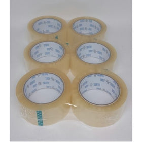 Long Lasting Clear Packaging Tape Industrial Strengh 1.89 In. X 109.4 Yd. Per Roll, 6 Rolls Extra Long by tuf tape