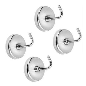 4-Piece Extra-Strong Magnetic Hook Set - 8 Lb Capacity