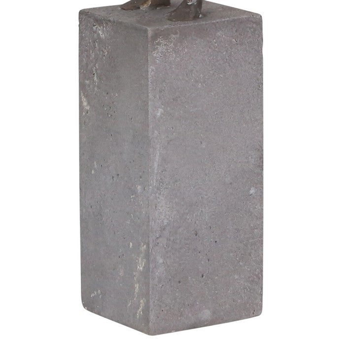 Polyresin Upside Down Male Gymnast Figurine Decor,Bronze and Gray
