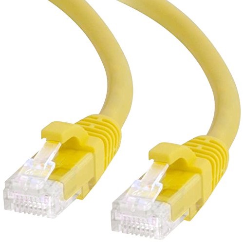 C2G/Cables to Go 27192 Cat6 Snagless Unshielded (UTP) Network Patch Cable, Yellow (7 Feet/2.13 Meters)