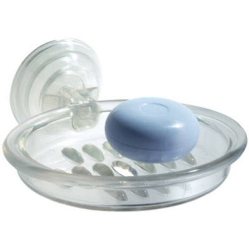 InterDesign Power Lock Suction, Soap Holder, Clear