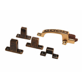 RV Designer H241, Positive Latch, Three Screw Mount, Includes Four Strikes, Cabinet Hardware