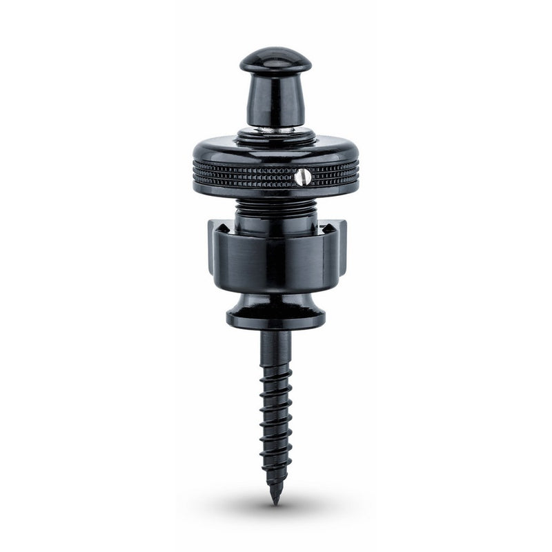 Schaller 14010401 Security Straplocks, Black Chrome