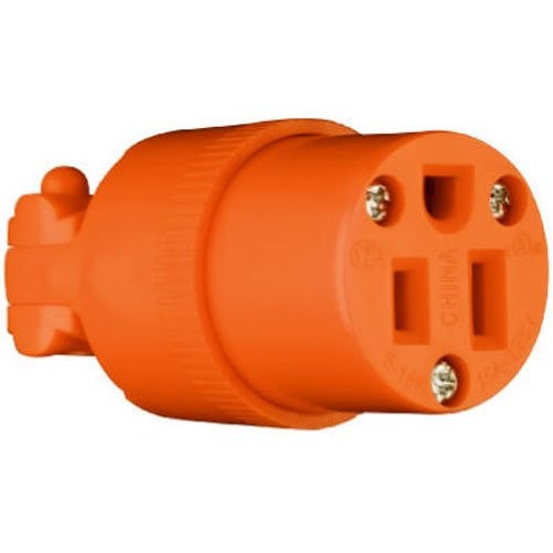 Legrand-Pass & Seymour 6887OCC10 15-Amp 125-volt Light Duty Connector, Easy to Install, orange