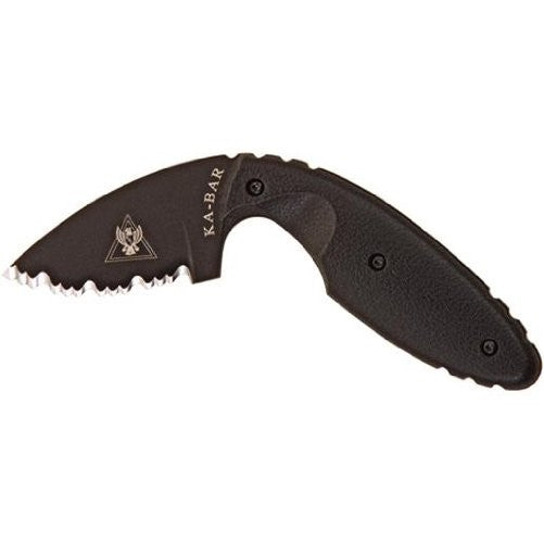 Ka-Bar TDI Law Enforcement knife w/Sheath Serrated Black 1481